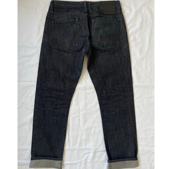Unbranded Brand Raw Selvedge Mens Jeans Size 33 Tapered Fit 14.5 oz - Picture 2 of 12